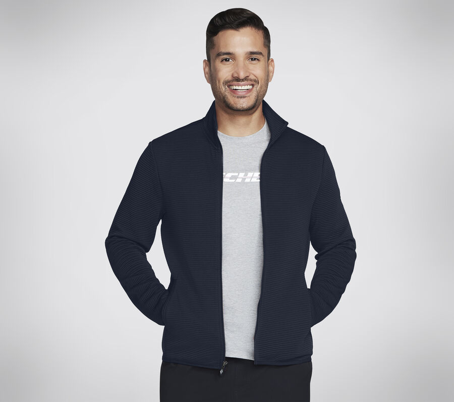 The Hoodless Hoodie Ottoman Jacket, NIEBIESKI / CZERWONY, largeimage number 0