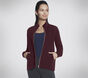 The Hoodless Hoodie GO WALK Everywhere Jacket, BURGUNDY / PINK, large image number 3