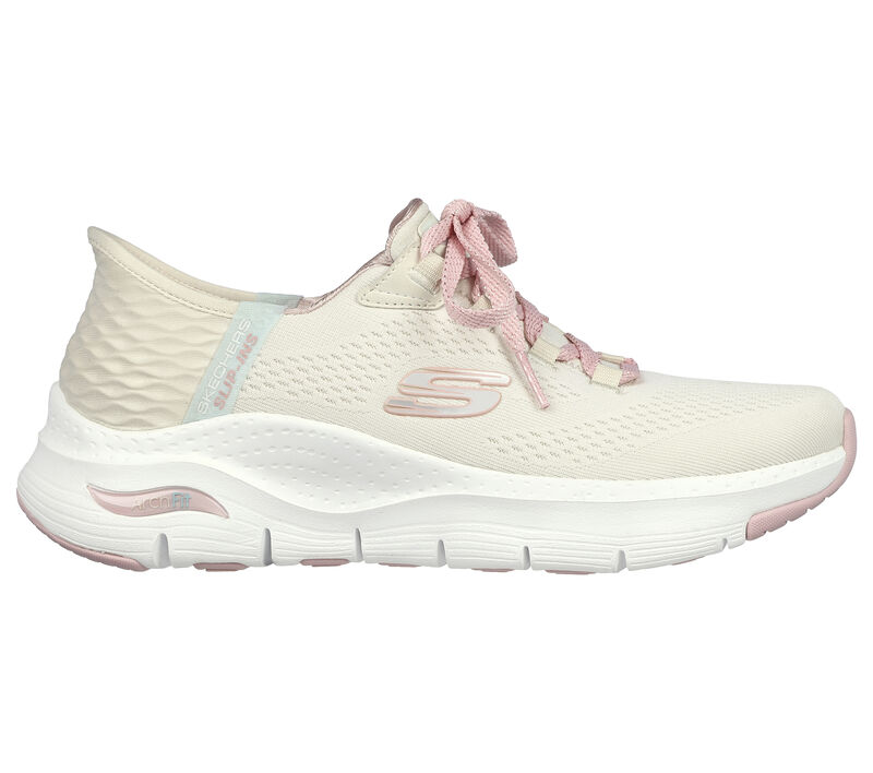 Skechers Slip-ins: Arch Fit - Fresh Flare, OFF WHITE / ROZOWY, largeimage number 0