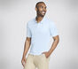 Skechers Off Duty Polo, NATURAL / LIGHT BLUE, large image number 2