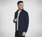 The Hoodless Hoodie Ottoman Jacket, NIEBIESKI / CZERWONY, large image number 3