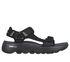 GO WALK Massage Fit Sandal, BLACK / GRAY, swatch