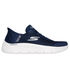 Skechers Slip-ins: GO WALK Flex - Grand Entry, GRANATOWY  /  BIALY, swatch