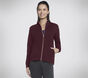 The Hoodless Hoodie GO WALK Everywhere Jacket, BURGUNDY / PINK, large image number 0