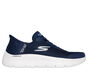 Skechers Slip-ins: GO WALK Flex - Grand Entry, GRANATOWY  /  BIALY, large image number 0