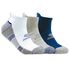 3 Pack Half Terry Low Cut Socks, BIALY, swatch