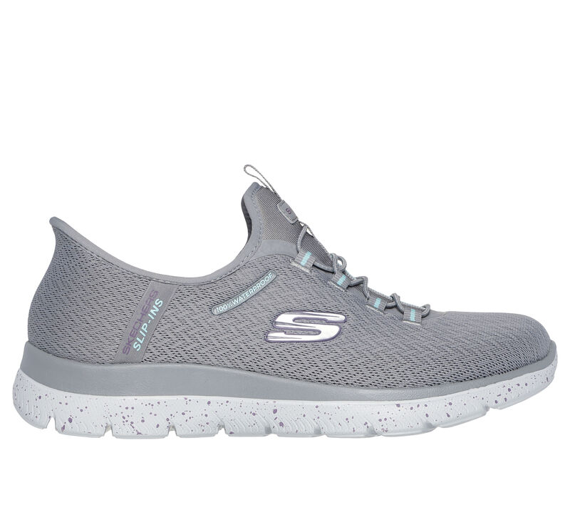 Skechers Slip-ins Waterproof: Summits - Best Choice, SZARY / BLEKITNY, largeimage number 0