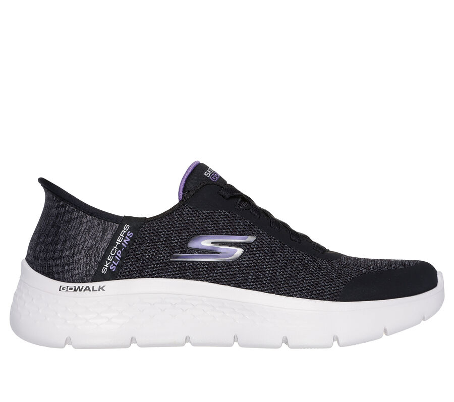 Skechers Slip-ins: GO WALK Flex - Kaylee, CZARNY / LAWENDOWY, largeimage number 0